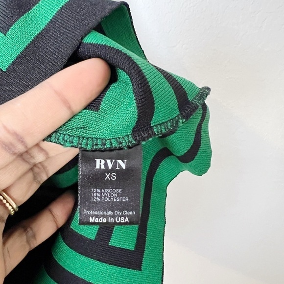 RVN Deco Stripe Jaquard Knit Sheath Dress - Picture 7 of 8